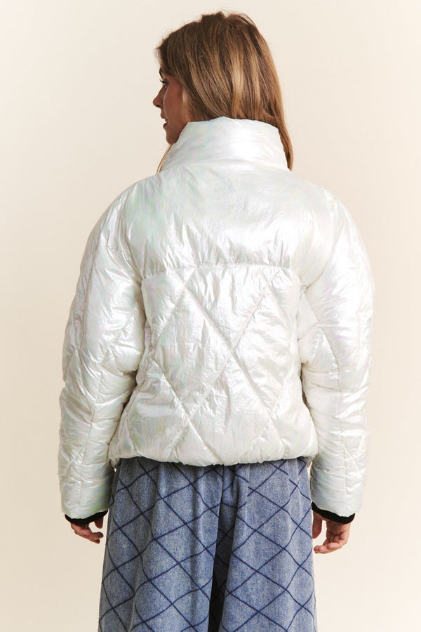 J.NNA Quilted Mock Neck Puffer Jacket - 1985 the VAULT Boutique