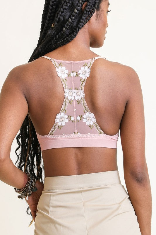 Floral Lattice Bralette - 1985 the VAULT Boutique