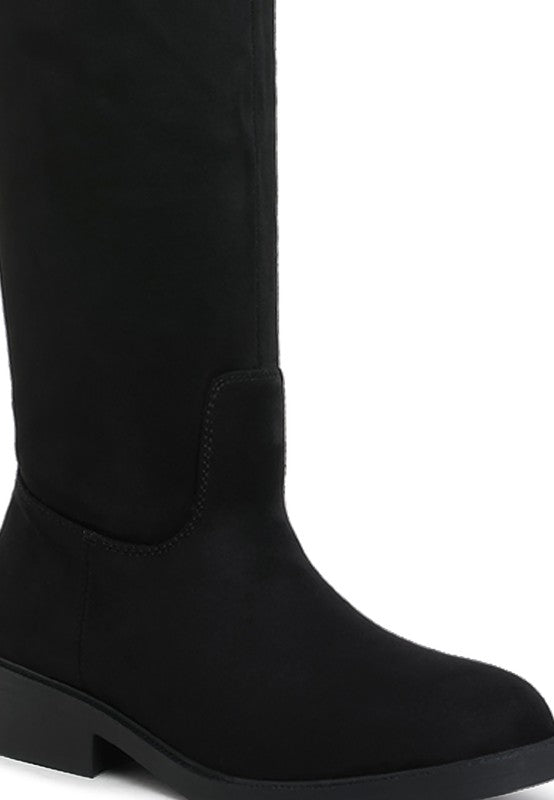 Chiru Round Toe Microfiber Calf Boots - 1985 the VAULT Boutique