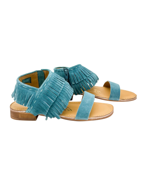 Fringe Star Sandal in Teal - 1985 THE VAULT