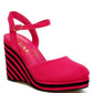 Manifest Dual Tone Wedge Sandals - 1985 the VAULT Boutique