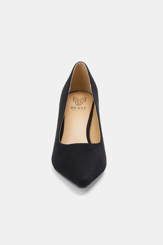 Beast Fashion Faux Suede Point Toe Pumps - 1985 the VAULT Boutique