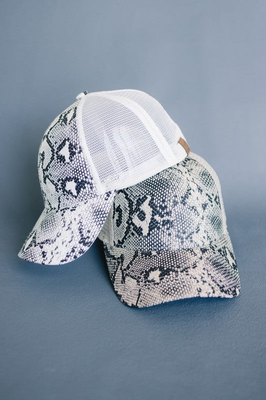 CC Brand Popular Pattern Pony Trucker Cap - 1985 the VAULT Boutique