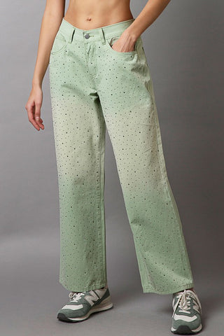 POL Embellishments Gradient Wide Leg Pants - 1985 the VAULT Boutique