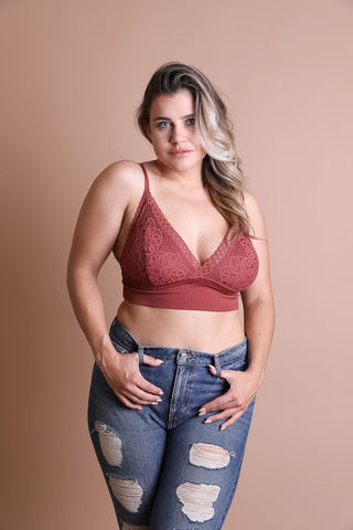 Plus Size Waistband Loop Lace Brami - 1985 the VAULT Boutique