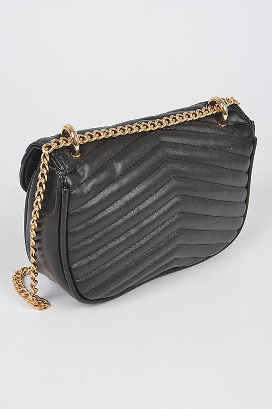 Logo Quilted Shoulder Swing Bag - 1985 the VAULT Boutique