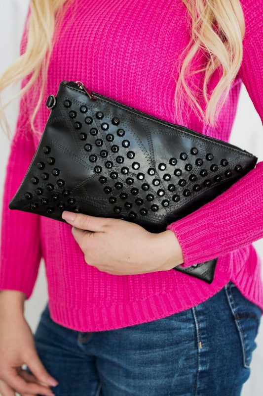 Skya Studded Hand Clutch Bag Handbag - 1985 the VAULT Boutique