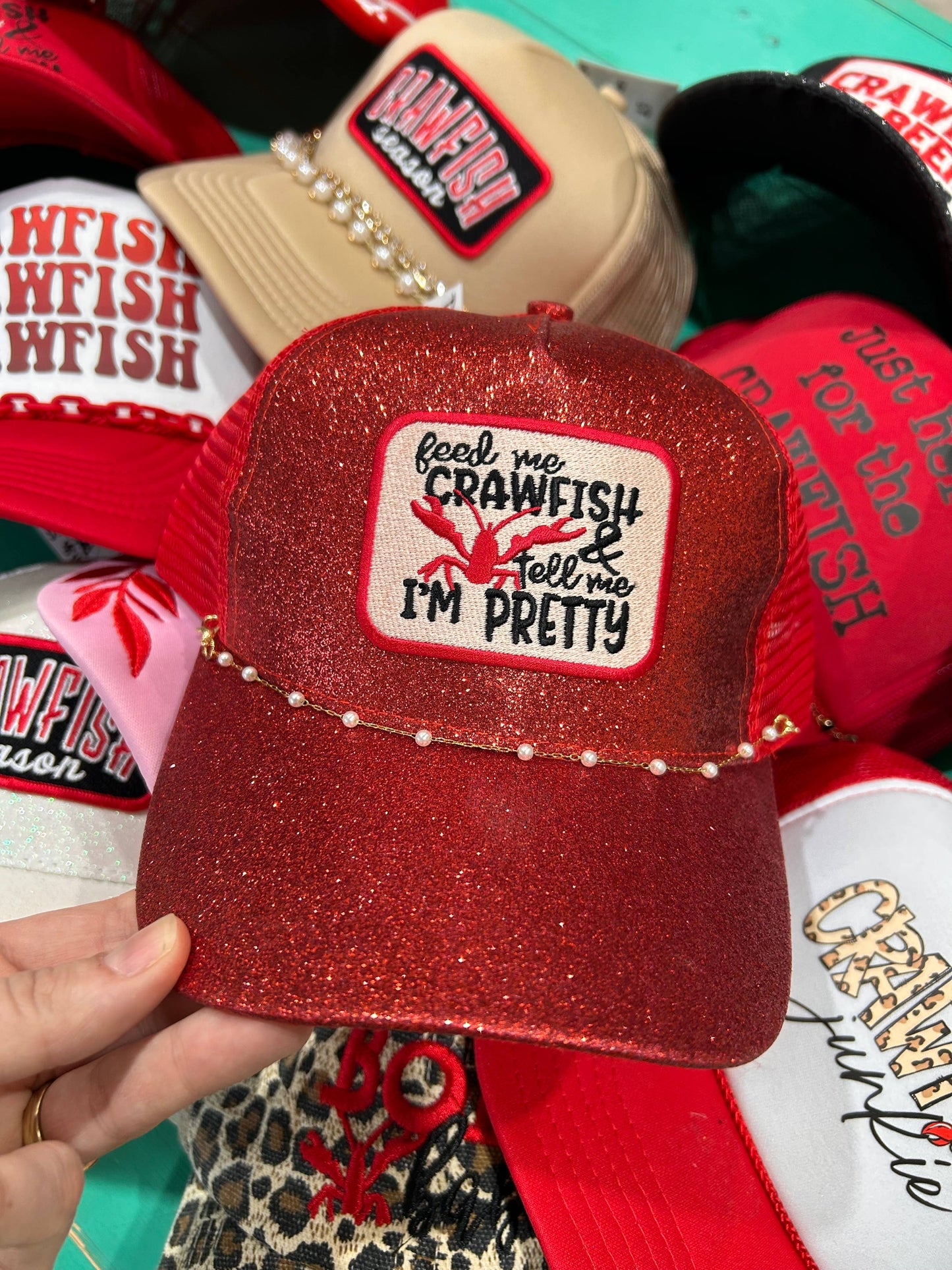 Feed Me Crawfish Trucker Hat