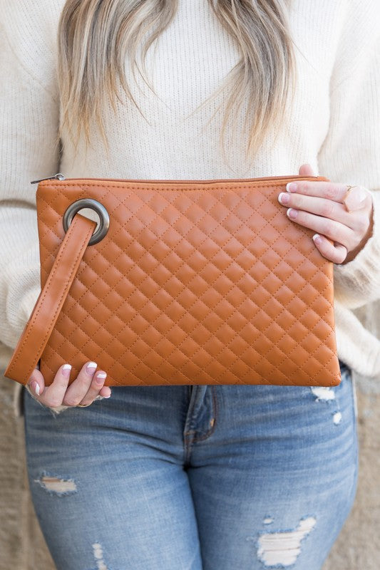 Quilted Wristlet Clutch - 1985 the VAULT Boutique