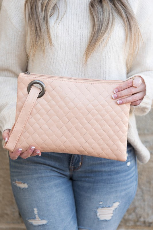 Quilted Wristlet Clutch - 1985 the VAULT Boutique