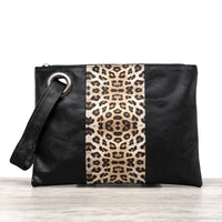 Leopard Dual Tone Clutch - 1985 the VAULT Boutique