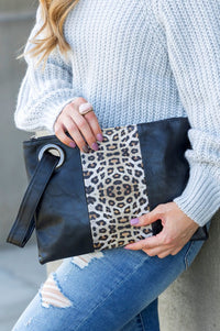 Leopard Dual Tone Clutch - 1985 the VAULT Boutique