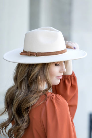 Wide Brim Panama Fedora Hat - 1985 the VAULT Boutique