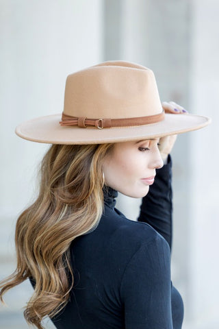 Wide Brim Panama Fedora Hat - 1985 the VAULT Boutique