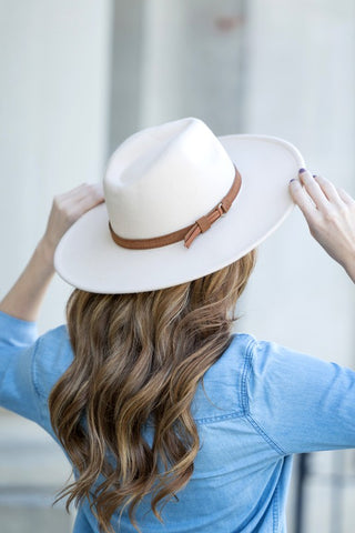 Wide Brim Panama Fedora Hat - 1985 the VAULT Boutique