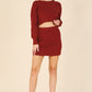Ribbed Knit Crop Top & Skirt Set - 1985 the VAULT Boutique