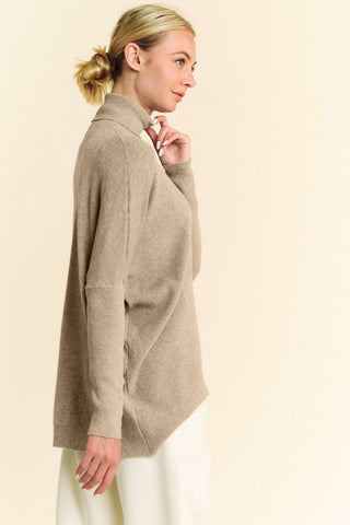 Davi & Dani Turtleneck Long Sleeve Knit Top - 1985 the VAULT Boutique