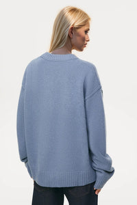 Basic Bae Round Neck Dropped Shoulder Sweater - 1985 the VAULT Boutique