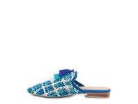 London Rag MARIANA WOVEN FLAT MULES WITH TASSELS - 1985 the VAULT Boutique