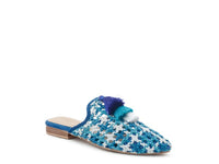 London Rag MARIANA WOVEN FLAT MULES WITH TASSELS - 1985 the VAULT Boutique