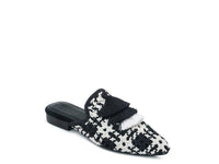 London Rag MARIANA WOVEN FLAT MULES WITH TASSELS - 1985 the VAULT Boutique