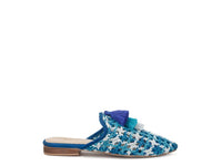 London Rag MARIANA WOVEN FLAT MULES WITH TASSELS - 1985 the VAULT Boutique