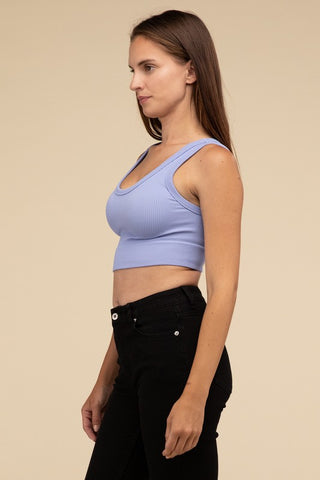 Ribbed Seamless Crop Top - 1985 the VAULT Boutique