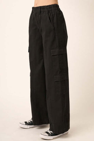 Mittoshop Low Rise Elastic Cover Waistband Cargo Pants - 1985 the VAULT Boutique