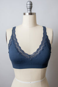 Lace Trim Padded Bralette - 1985 the VAULT Boutique