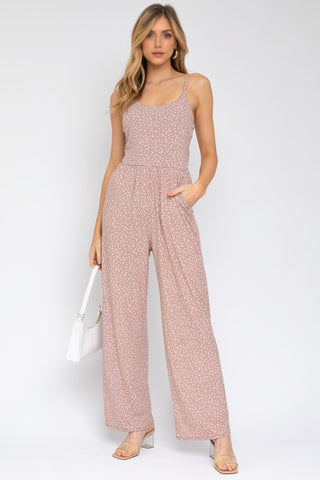 Sleeveless Scoop Neck Wide Leg Jumpsuit