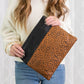 Leopard Gold Ring Vegan Leather Clutch - 1985 the VAULT Boutique