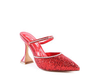 IRIS Glitter Spool Heel Sandal - 1985 the VAULT Boutique