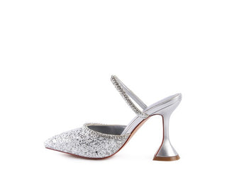 IRIS Glitter Spool Heel Sandal - 1985 the VAULT Boutique