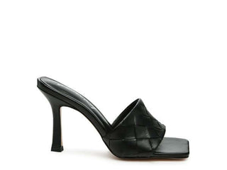 Carmen High Heeled Woven Square Toe Sandal - 1985 the VAULT Boutique