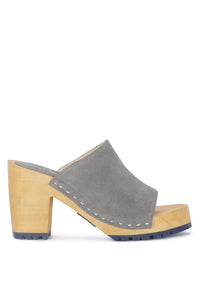 JARRAH SUEDE SLIDE CLOGS - 1985 the VAULT Boutique