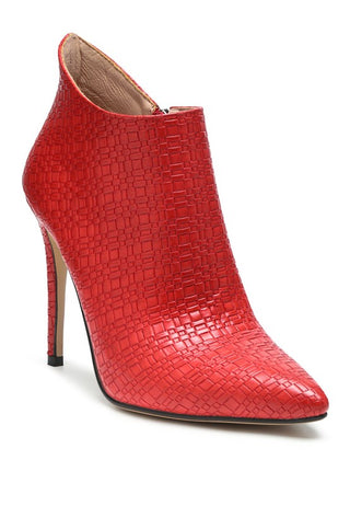 LOLITA WOVEN TEXTURE STILETTO BOOT - 1985 the VAULT Boutique