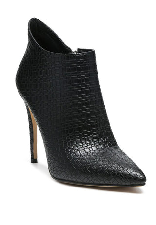 LOLITA WOVEN TEXTURE STILETTO BOOT - 1985 the VAULT Boutique