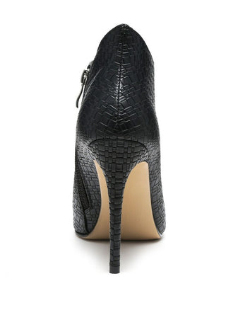 LOLITA WOVEN TEXTURE STILETTO BOOT - 1985 the VAULT Boutique