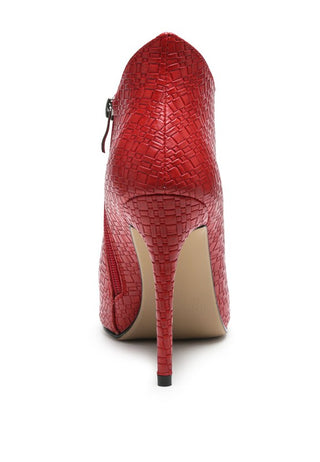 LOLITA WOVEN TEXTURE STILETTO BOOT - 1985 the VAULT Boutique