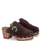 PRUNUS BUCKLED SUEDE ROUND TOE MULE CLOGS - 1985 the VAULT Boutique