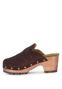 PRUNUS BUCKLED SUEDE ROUND TOE MULE CLOGS - 1985 the VAULT Boutique