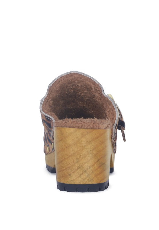 PRUNUS BUCKLED SUEDE ROUND TOE MULE CLOGS - 1985 the VAULT Boutique