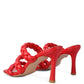 HIGH BAE POINTED HEEL BRAIDED SANDALS - 1985 the VAULT Boutique
