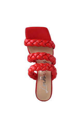 HIGH BAE POINTED HEEL BRAIDED SANDALS - 1985 the VAULT Boutique