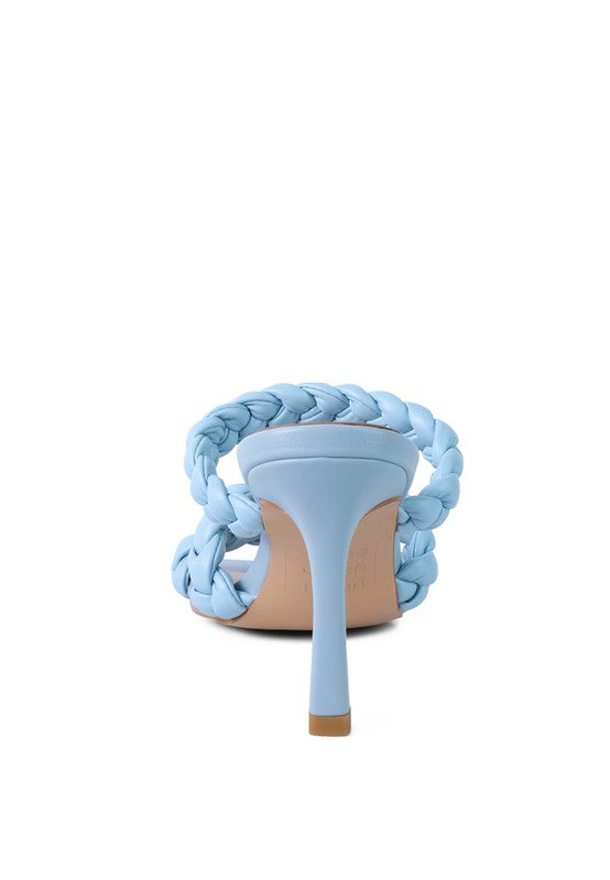 HIGH BAE POINTED HEEL BRAIDED SANDALS - 1985 the VAULT Boutique
