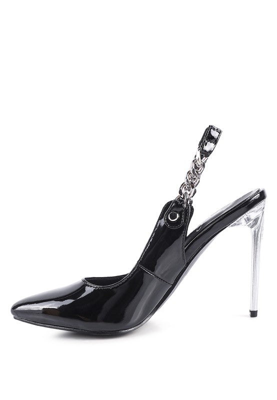 COVETED HIGH HEELED SLING BACK SANDAL - 1985 the VAULT Boutique