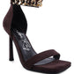LAST SIP HEELED FAUX SUEDE CHAIN STRAP SANDAL - 1985 the VAULT Boutique