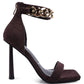 LAST SIP HEELED FAUX SUEDE CHAIN STRAP SANDAL - 1985 the VAULT Boutique