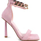 LAST SIP HEELED FAUX SUEDE CHAIN STRAP SANDAL - 1985 the VAULT Boutique