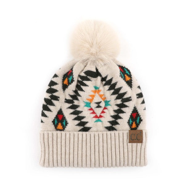 CC Southwest Print Beanie - 1985 the VAULT Boutique